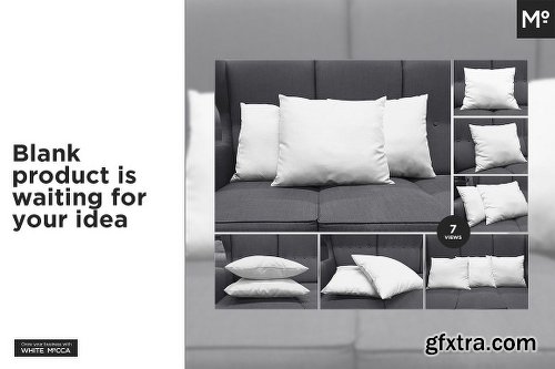 CreativeMarket Lumbar Pillow On Sofa Mock-Ups Set 2043839