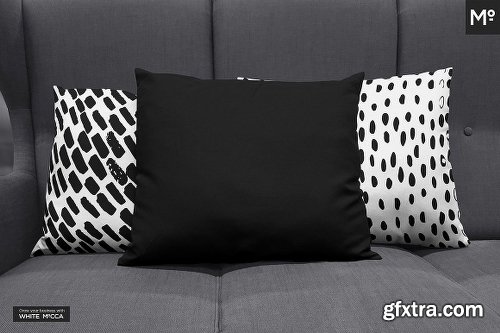 CreativeMarket Lumbar Pillow On Sofa Mock-Ups Set 2043839