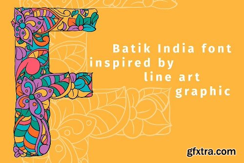 CreativeMarket Batik India Color Font 1903699