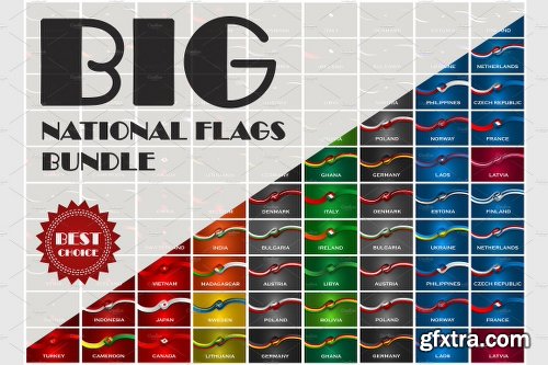 CreativeMarket Vector National Flags bundle 2044805