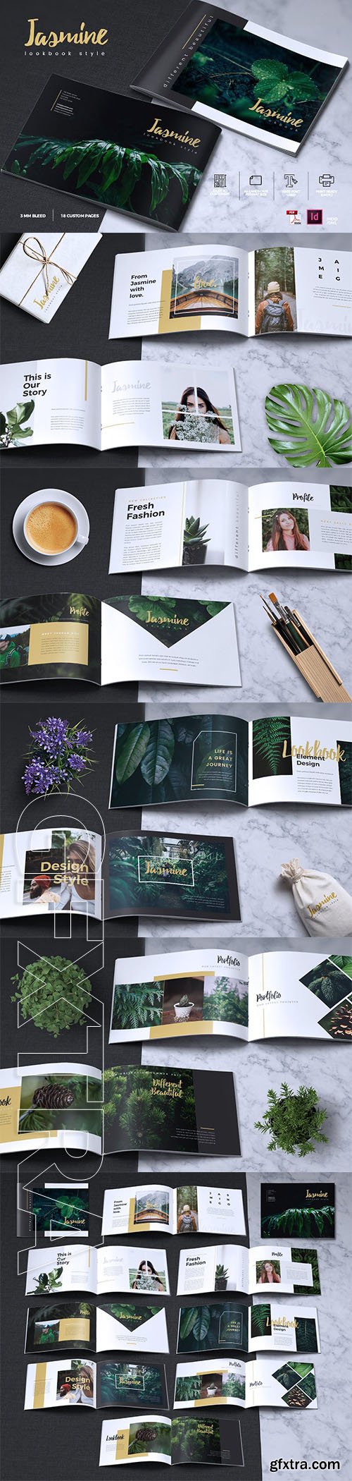 CreativeMarket - JASMINE- Lookbook Brochure Catalogue 2145903