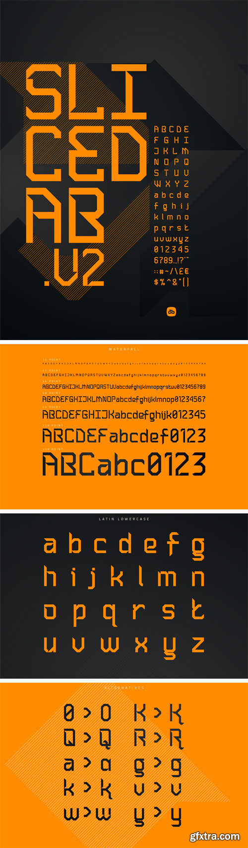 Sliced AB.v2 Typeface