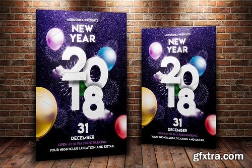 CM - New Year 2018 Party Flyer 2134663