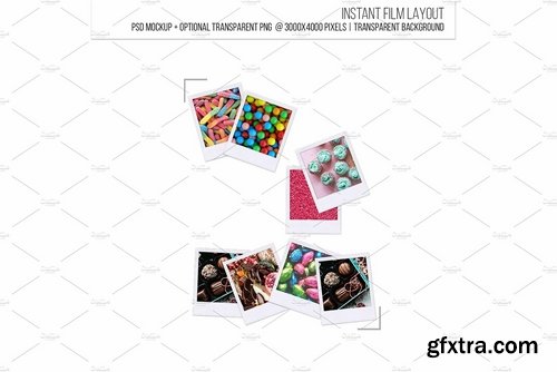 CM - Instant film layout template mockup 2140843