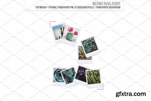 CM - Instant film layout template mockup 2140843