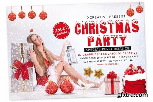 CM - Horizontal Merry Christmas Flyer 2135686