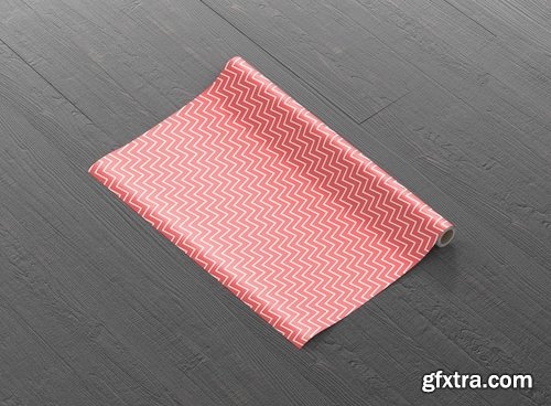 Gift Wrapping Paper Mockup