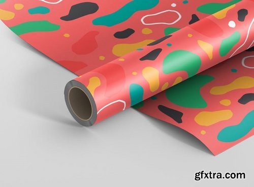 Gift Wrapping Paper Mockup