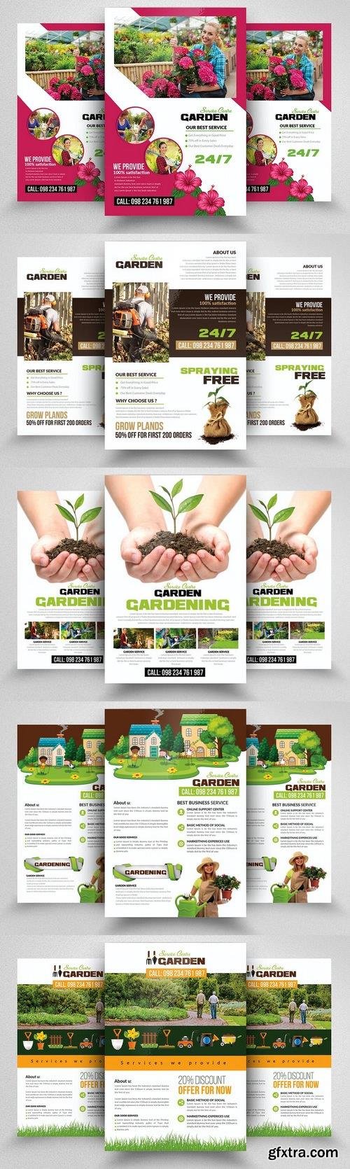 CM - 10 Garden Service Flyer Bundle 1844598