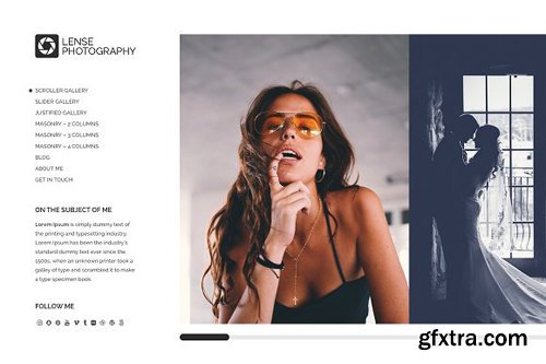 Lense v1.1 - Minimal Photography Theme - CM 1930029