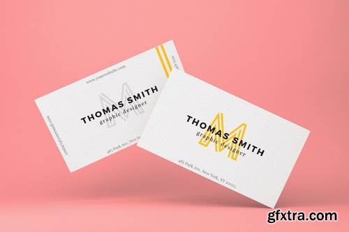 Realistic business card mock-up