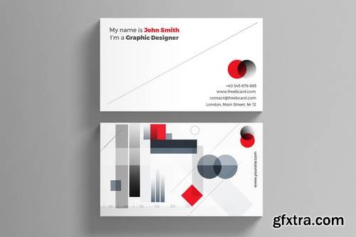 Creative agency business card template