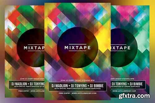 CreativeMarket - Mixtape Party Flyer 2080485