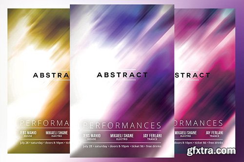 CreativeMarket - Abstract Flyer 2080475