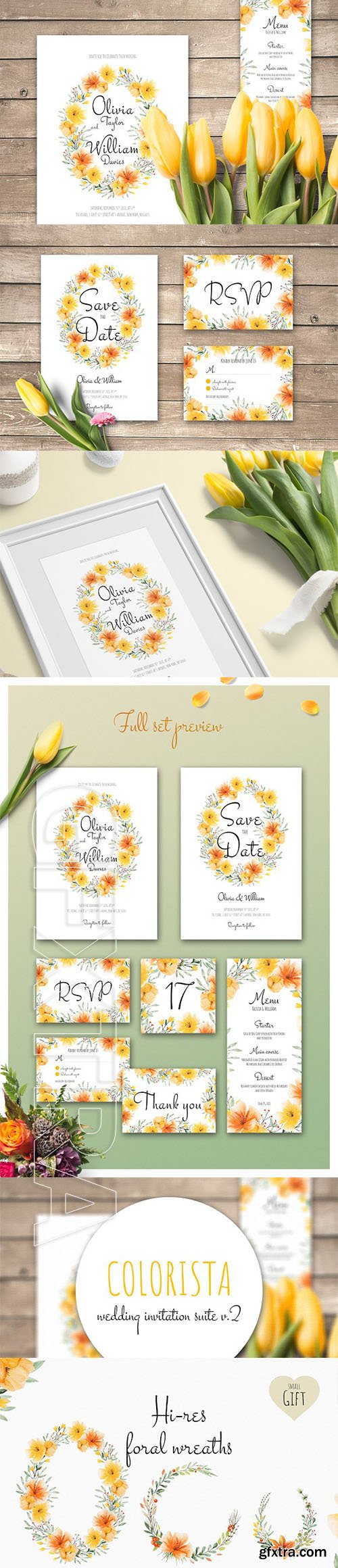 CreativeMarket - Colorista - Wedding Invitations v2 2146959