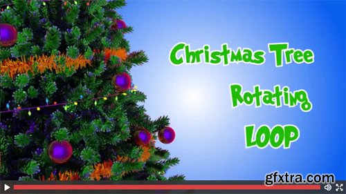 MotionArray - Christmas Tree Rotating Loop - 53783