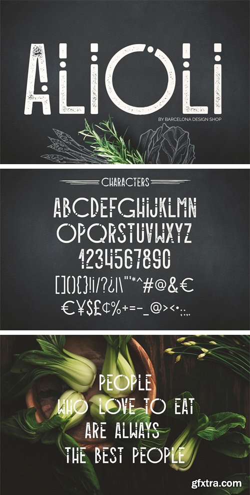 CM - Alioli - Texture Geometric Font 2113418