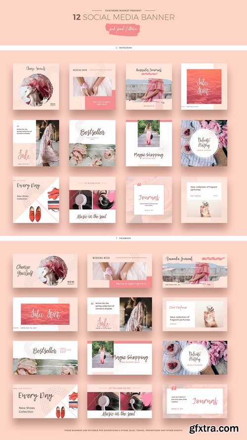 CM - Pink Peach Social Media Designs 1415816