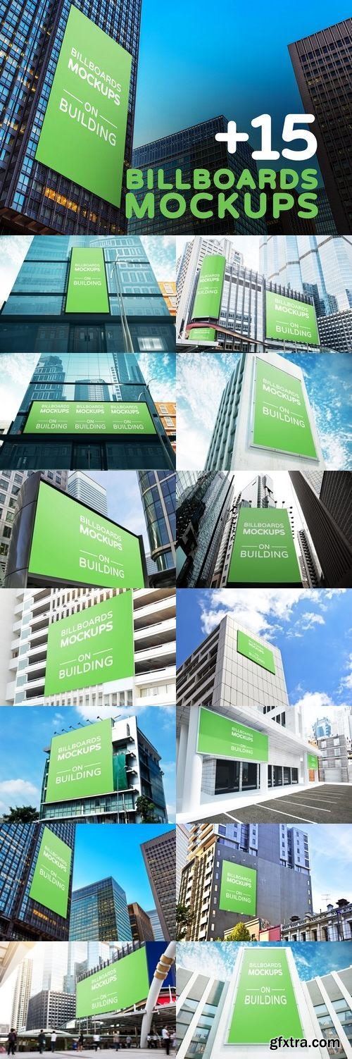 CM - Billboards Mockup on Building Vol.2 1466183