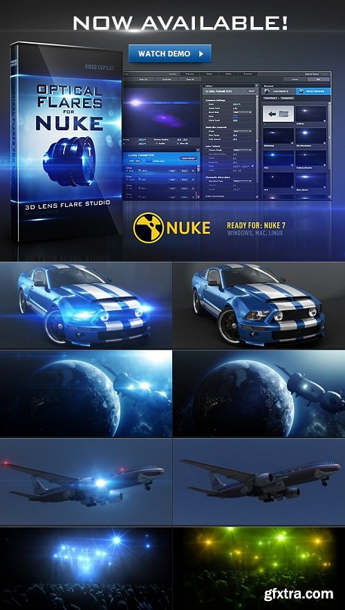 Video Copilot Optical Flares v1.0.86 for Nuke 10.5