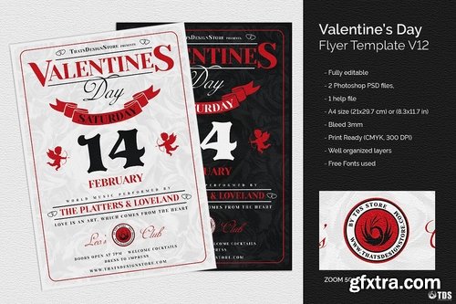CM - Valentines Day Flyer Template V12 2134004