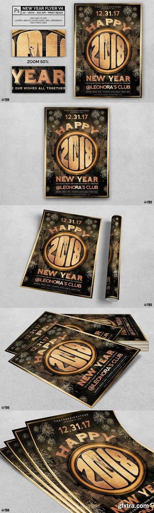 CM - New Year Flyer Template V4 417520