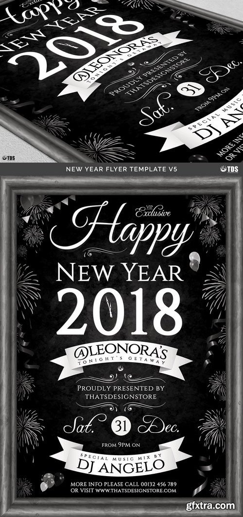 CM - New Year Flyer Template V5 417789