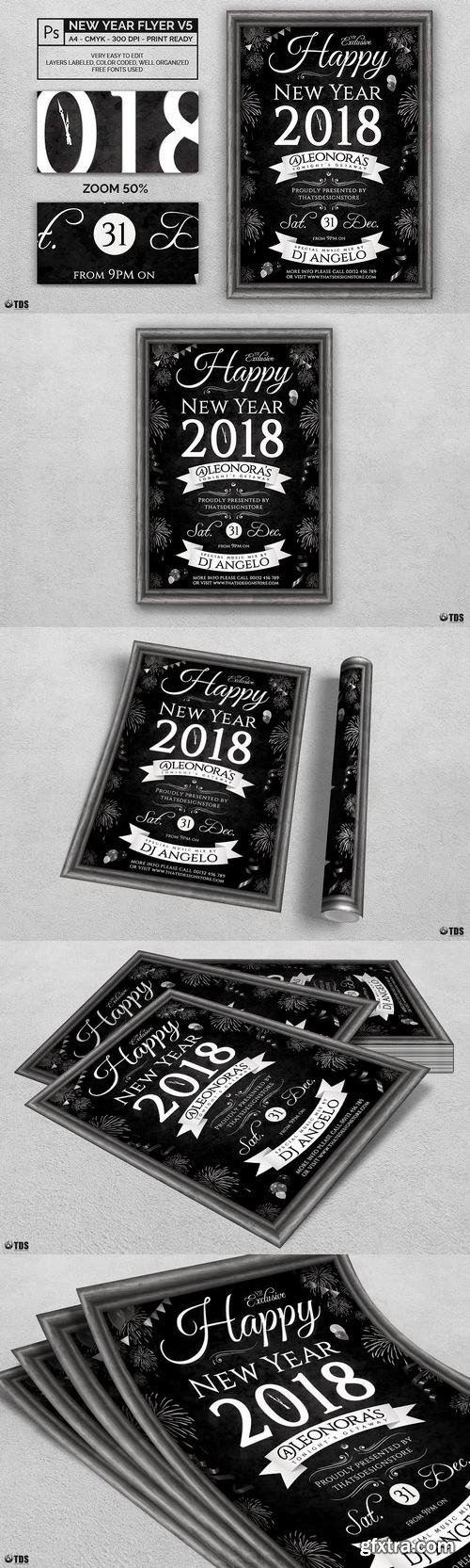 CM - New Year Flyer Template V5 417789