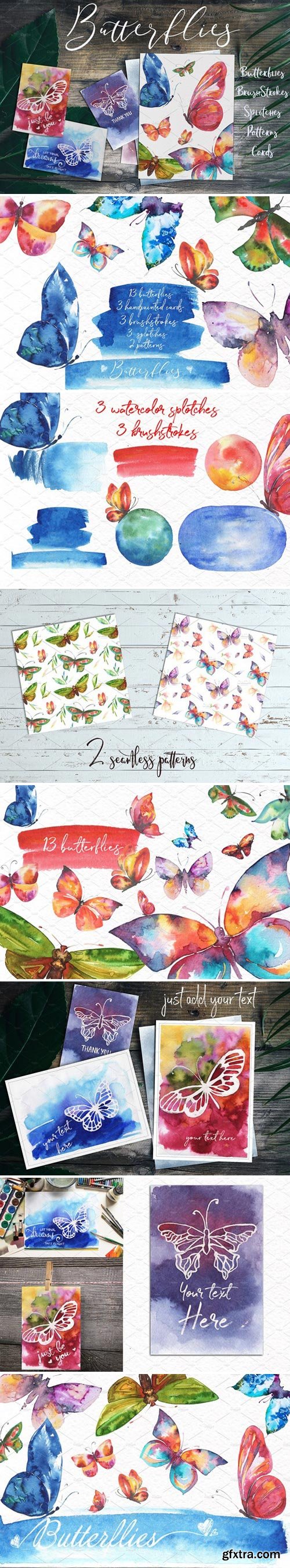 CM - Butterflies Watercolor Set 2083869