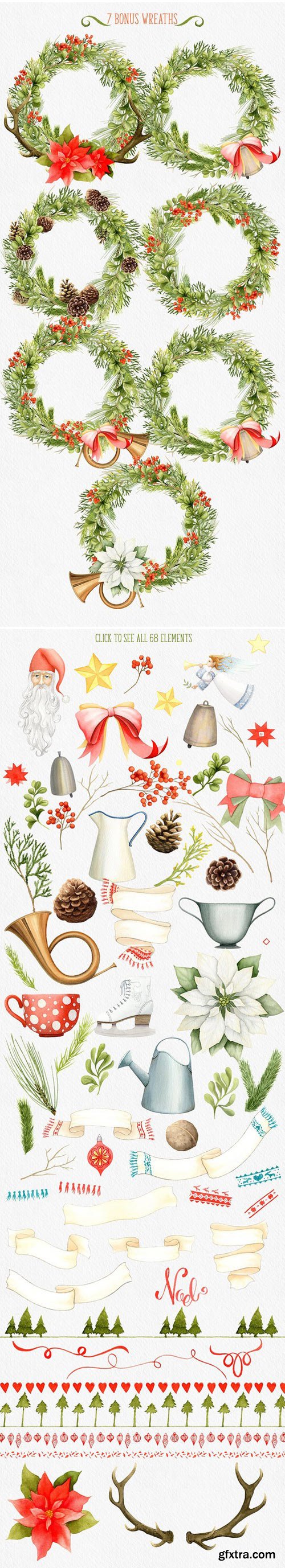 CM - Watercolor Christmas & Winter Set 433565