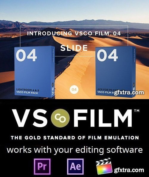 VSCO Film 04 LUTs for After Effects, Premiere, PS, Resolve and FCPX (Win/Mac)