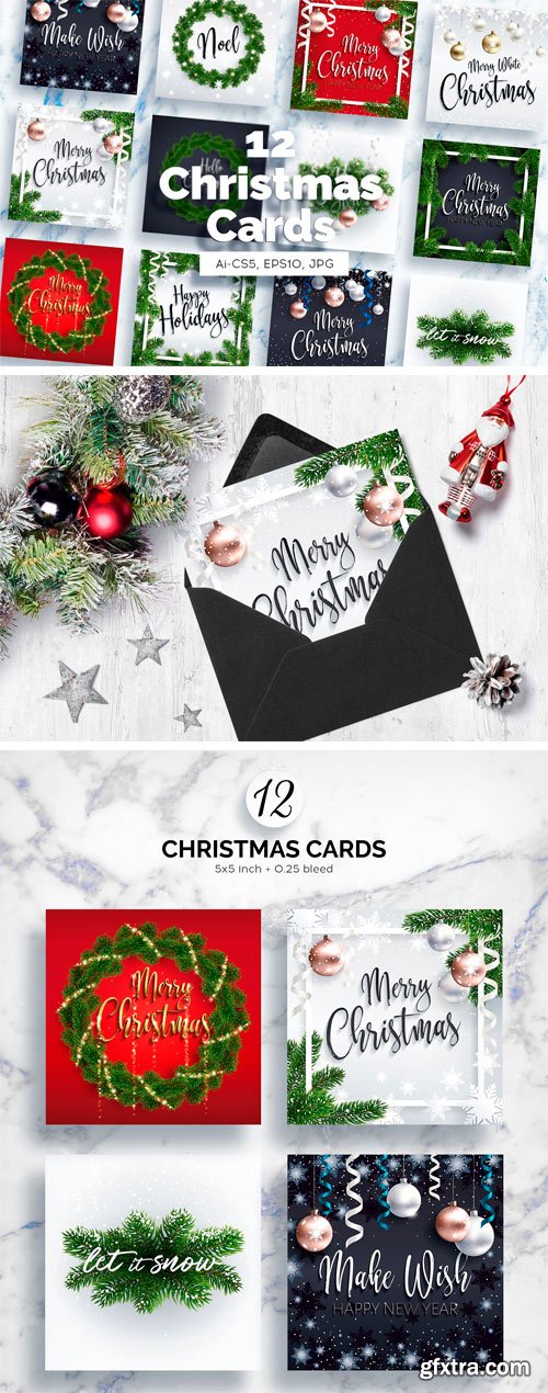 CM - 12 Cool Christmas Cards 2113496