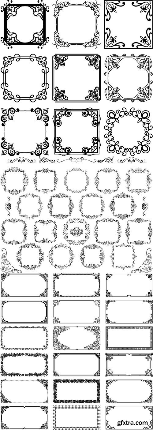 Vectors - Ornate Vintage Frames 52