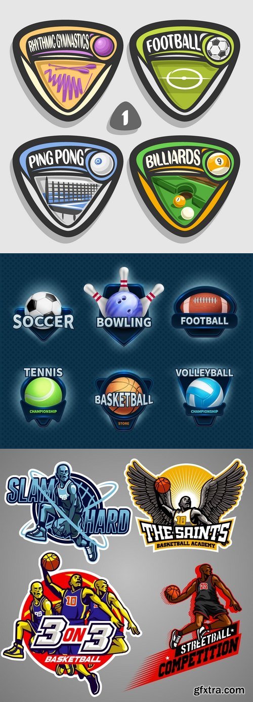 Vectors - Different Sports Emblems