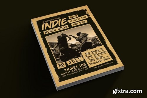 GraphicRiver - Indie Music Show Flyer 21150635