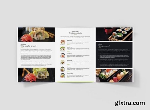 Brochure – Sushi Restaurant Tri-Fold A5