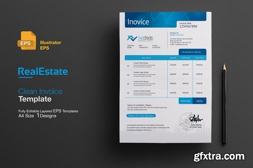 RealEstate Business Invoice