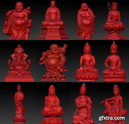 Buddha Statues 3d Models