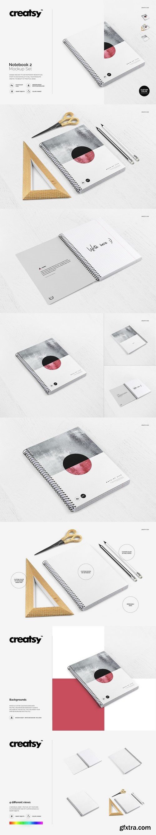 CM - Notebook 2 Mockup Set 1916718