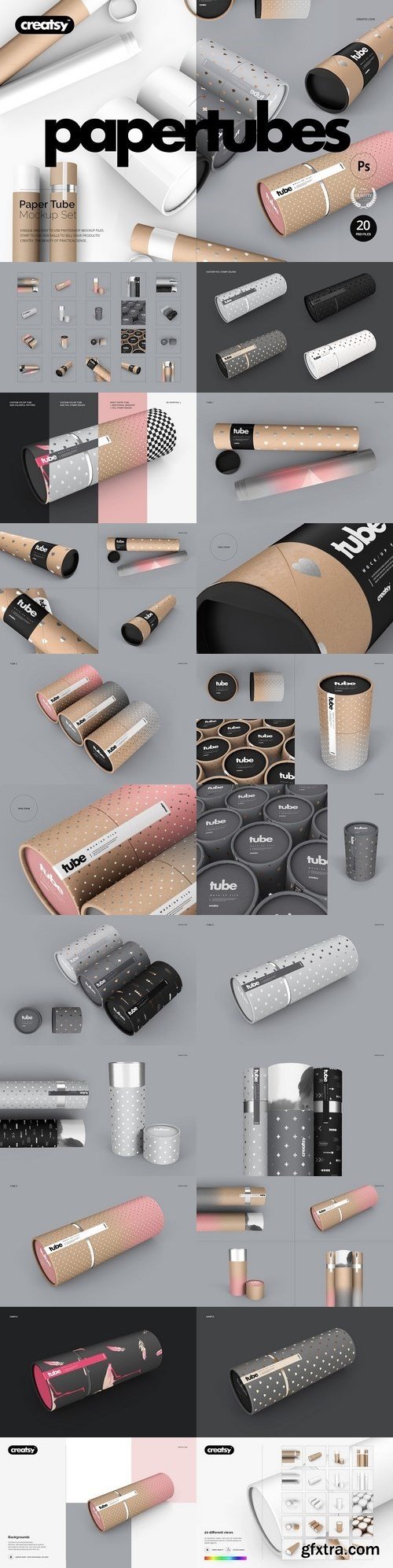 CM - Paper Tube Mockup Set 1916625