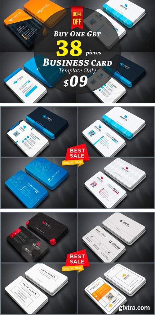 CM - 38 Clean Business Card Bundle 2101800