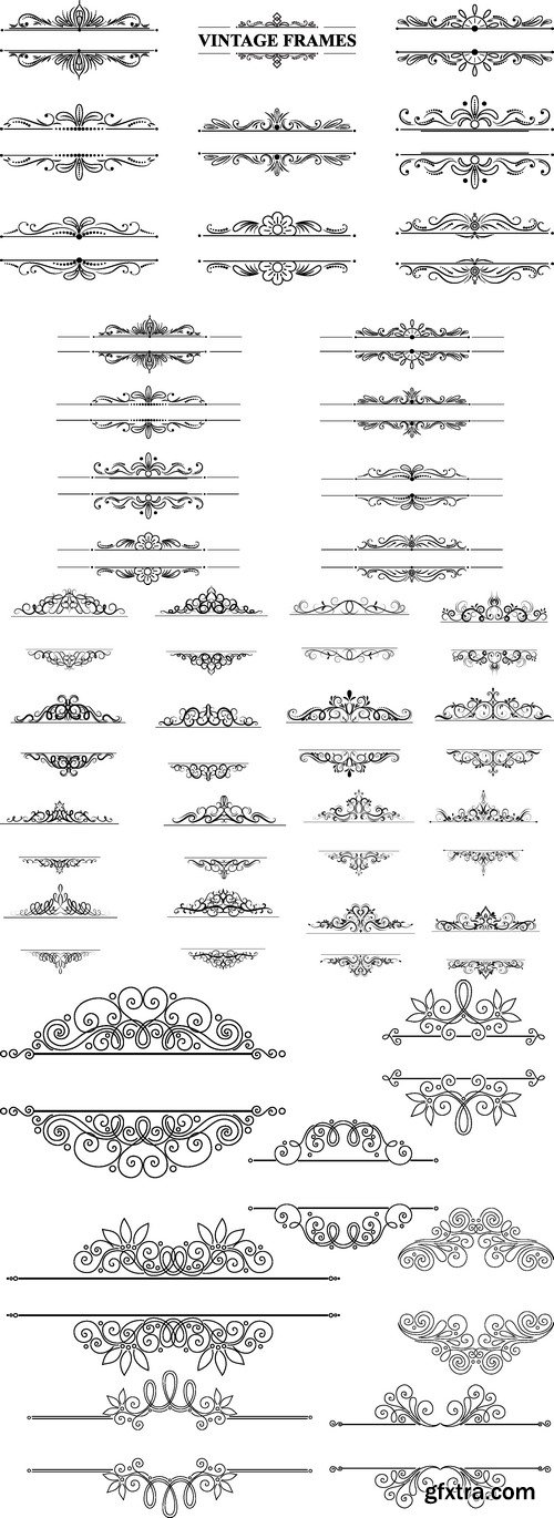 Vectors - Vintage Calligraphic Dividers 33