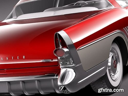 Buick Roadmaster 1957 3d Model