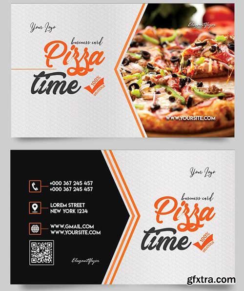 Pizza Time V4 Business Card Templates PSD