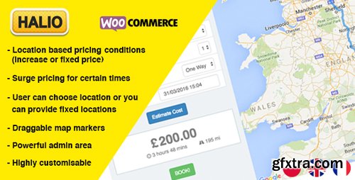 CodeCanyon - Halio v1.5.1 - WooCommerce Taxi Booking Plugin - 15490036