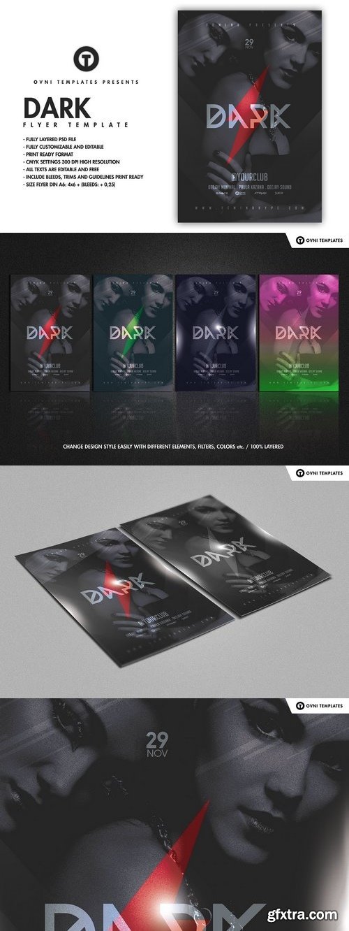 CM - DARK Flyer Template 1826516