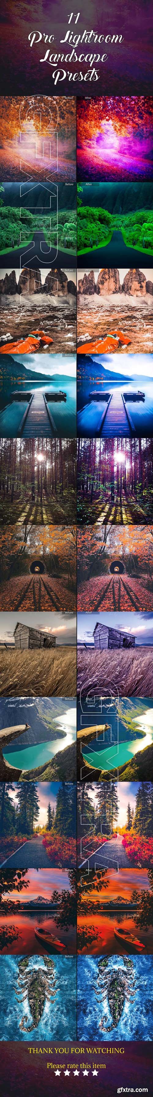 GraphicRiver - 11 Pro Lightroom Landscape Presets 21148201