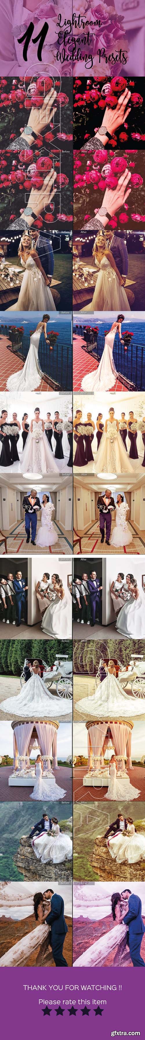 GraphicRiver - 11 Elegant Lightroom Wedding Presets 21148178