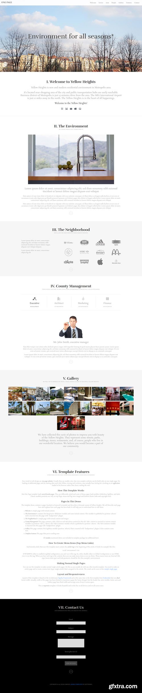 HotJoomlaTemplates - HOT One Page - Joomla Template (Update: 11 October 17)