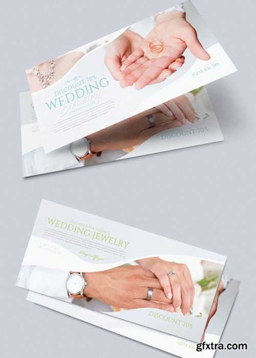 Wedding Jewelry V1 Premium Gift Certificate PSD Template